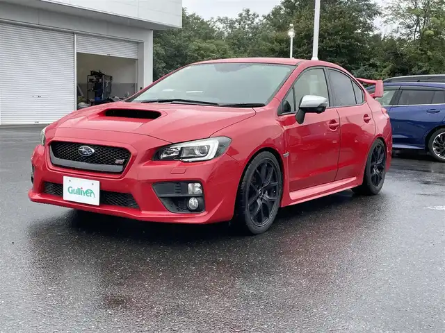 スバル ＷＲＸ ＳＴＩ STI 青森県 2016(平28)年 13.7万km ピュアレッド ４WD/6速MT/車高調(純正サスペンション有)/社外ナビ(フルセグTV/CD/DVD/AM・FM/BT/HDMI)/バックカメラ/サイドビューモニター/ETC/前方ドラレコ/社外SSR18インチアルミホイール/純正アルミホイール付きスタッドレスタイヤ積込/純正フロアマット/スペアキー