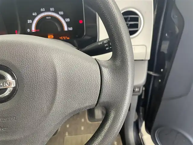 日産 モコ S 大分県 2013(平25)年 4.6万km ブルーイッシュブラック 純正CDオーディオ　型式：CY727/【CD、AM/FM、AUX】/エアコン/パワステ/パワーウインドウ/ヘッドライトレベライザー/電動格納ミラー/純正フロアマット/ハロゲンヘッドライト