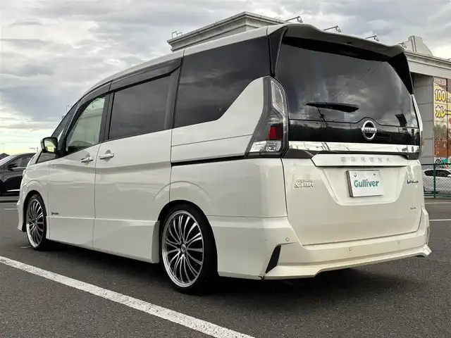 日産 セレナ e－パワー ハイウェイスター V 大分県 2019(平31)年 2.3万km ブリリアントホワイトパール ・純正ナビ(CD.DVD.SD.BT.USB)/・アラウンドビューモニター/・プロパイロット/・パーキングアシスト/・フルセグテレビ/・エマージェンシーブレーキ/・コーナーセンサー/・両側パワースライドドア/・ETC/・ドライブレコーダー/・ブレーキホールド/・ステアリングリモコン/・ステアリングヒーター/・デジタルインナーミラー/・ローダウン