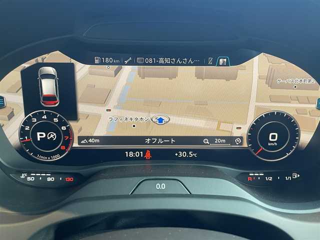 アウディ Ａ３ SB 30TFSI 高知県 2019(令1)年 0.8万km 黒 ナビゲーションパッケージ/アウディ純正ナビ/　【AM/FM/フルセグTV/BT】/バックカメラ/バーチャルコックピット/クルーズコントロール/純正１６インチAW/アイドリングストップ/ETC2/0