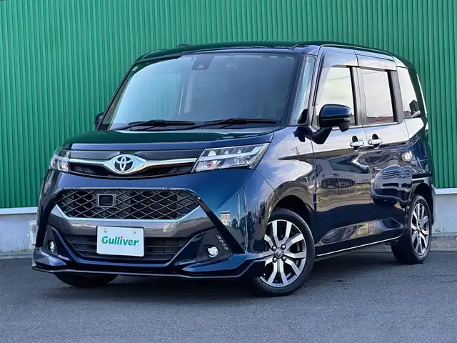 トヨタ タンク カスタムG－T 宮城県 2018(平30)年 4.7万km レーザーブルークリスタルシャイン コンフォートパッケージ/・シートヒーター（運転席/助手席）/・シートバックテーブル（運転席/助手席）/＝＝＝/スマートアシスト2/・衝突警報機能/・衝突回避支援ブレーキ機能/・車線逸脱警報機能/・誤発進抑制制御機能/・先行車発進お知らせ機能/純正9インチナビ（NSZT-Y66T）/・CD/DVD/・Bluetooth/・フルセグTV/バックカメラ/ビルトインETC2.0/ドライブレコーダー/両側パワースライドドア/革巻きステアリング/クルーズコントロール/LEDヘッドランプ/フォグランプ/オートライト/スマートキー＆プッシュスタート/電動格納ミラー/純正15インチAW/フロアマット/ドアバイザー/Wエアバッグ