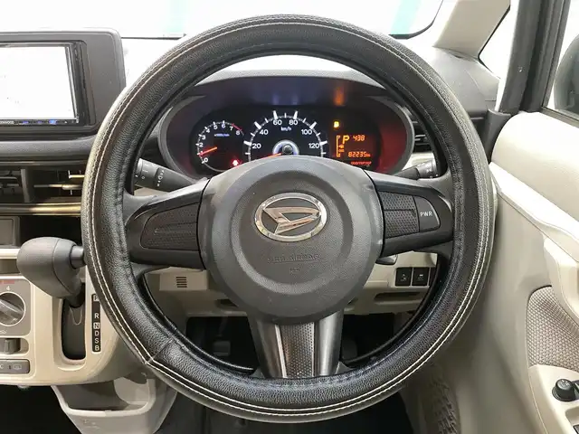 ダイハツ ムーヴ L SAⅡ 鹿児島県 2016(平28)年 8.3万km ブラックマイカメタリック ナビ/(フルセグTV/Bluetooth/DVD/CD)/スマートアシストII/　・衝突警報機能/　・車線逸脱警報機能/　・衝突回避支援ブレーキ機能/　・衝突警報機能（対車両）/　・誤発進抑制制御機能/　・先行車発進お知らせ機能/フロアマット/ベンチシート/電動格納ミラー/ドアバイザー/ヘッドライトレベライザー