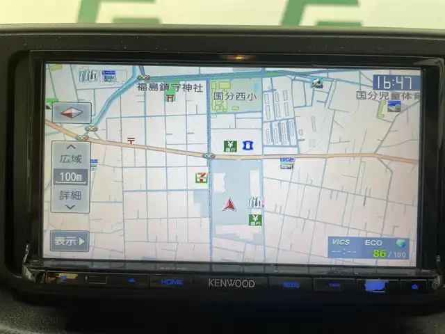 ダイハツ ムーヴ L SAⅡ 鹿児島県 2016(平28)年 8.3万km ブラックマイカメタリック ナビ/(フルセグTV/Bluetooth/DVD/CD)/スマートアシストII/　・衝突警報機能/　・車線逸脱警報機能/　・衝突回避支援ブレーキ機能/　・衝突警報機能（対車両）/　・誤発進抑制制御機能/　・先行車発進お知らせ機能/フロアマット/ベンチシート/電動格納ミラー/ドアバイザー/ヘッドライトレベライザー