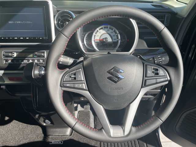 スズキ スペーシア カスタム HYBRID XS ターボ 愛知県 2019(平31)年 6.1万km ブルーイッシュブラックパール3 純正8型ナビ　SDカードなし/全方位カメラ/両側パワースライドドア/クルーズコントロール/シートヒーター/バックカメラ/コーナーセンサー/純正アルミホイール/LEDヘッドライト/オートマチックハイビーム/ETC/衝突軽減システム/フルセグ/CD DVD/Bluetooth/ステアリングスイッチ/スマートキー/プッシュスタート