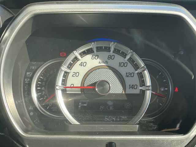 スズキ スペーシア カスタム HYBRID XS ターボ 愛知県 2019(平31)年 6.1万km ブルーイッシュブラックパール3 純正8型ナビ　SDカードなし/全方位カメラ/両側パワースライドドア/クルーズコントロール/シートヒーター/バックカメラ/コーナーセンサー/純正アルミホイール/LEDヘッドライト/オートマチックハイビーム/ETC/衝突軽減システム/フルセグ/CD DVD/Bluetooth/ステアリングスイッチ/スマートキー/プッシュスタート