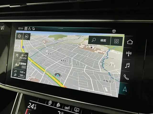 アウディ Ｑ８ 55TFSIクワトロ デビューPKG Sライン 山形県 2020(令2)年 3.9万km ディープブラックパールエフェクト Sラインパッケージ/純正ナビ/・フルセグTV/Bluetooth/USB/・AppleCarPlay/AndroidAuto/Bang＆Olfsenサウンドシステム/マトリクスLEDヘッドライト/レインセンサー/ダウンヒルアシストコントロール/純正前後ドライブレコーダー/ETC2.0/パワーシートD/N/シートヒーターD/N/パーキングエイド/エアサスペンション/アダプティブクルーズコントロール/純正22インチAW