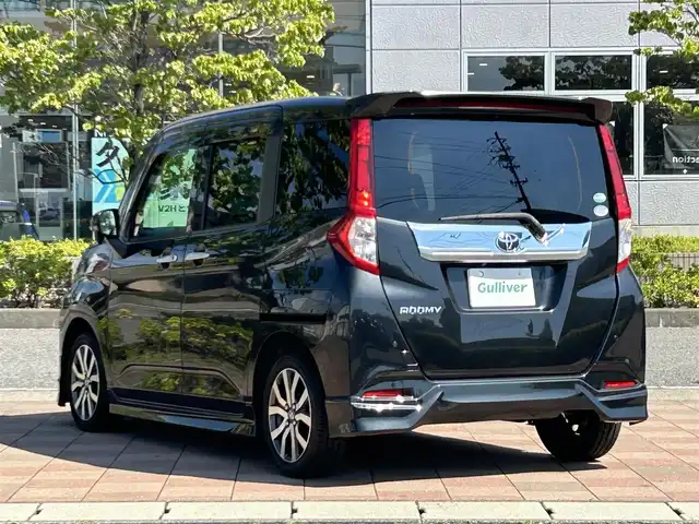 トヨタ ルーミー カスタムG－T 福島県 2017(平29)年 5.1万km ブラックマイカメタリック モデリスタエアロ 純正ナビ(フルセグ/DVD再生/Bluetooth) バックカメラ ETC 両側パワースライドドア 衝突軽減 クルコン レーンアシスト アイドリングストップ オートエアコン
