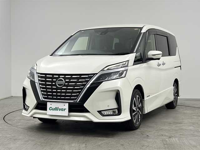 日産 セレナ ハイウェイスター V 三重県 2021(令3)年 3.8万km ブリリアントホワイトパール 禁煙車/純正ナビ（フルセグ・CD・DVD・Bluetooth・SD・AUX）/アラウンドビューモニター/プロパイロット/インテリジェントルームミラー/エマージェンシーブレーキ/両側パワースライドドア/ハンズフリースライドドア/LEDヘッドライト（オートライト）/LEDフォグランプ/電子パーキングブレーキ/オートホールド/前方ドライブレコーダー/ブラインドスポットモニター/前後クリアランスソナー