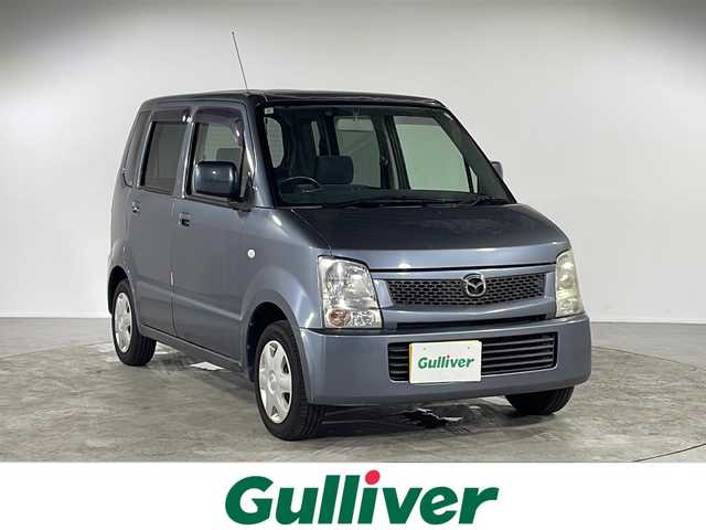 マツダ ＡＺ ワゴン XG 福岡県 2007(平19)年 12万km アズールグレーメタリック ・リモコンキー/・スペアキー/・社外ナビ/・CD/DVD/・IPoｄ/・Bカメラ/・ワンセグTV/・社外フロアマット/・ハロゲンヘッドライト/・電格ミラー/・ドアバイザー