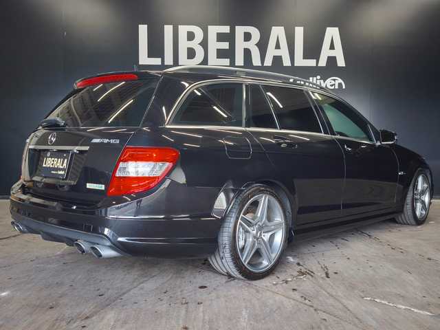 メルセデス・ベンツ Ｃ６３ ステーションワゴン 群馬県 2008(平20)年 6.6万km オブシディアンブラック 社外ナビ/バックモニター/レザーシート/シートヒーター/パワーシート/HIDヘッドランプ/オートライト/純正18インチAW/電動リアゲート/ETC/ドライブレコーダー/コーナーセンサー