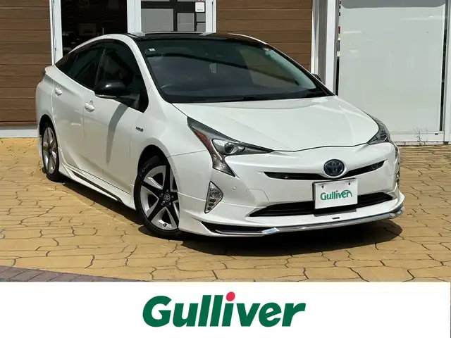 トヨタ プリウス Sセーフティプラス ツートーン 宮崎県 2018(平30)年 9.1万km アティチュードブラックマイカ/ホワイトパールクリスタルシャイン 純正ナビ/Bluetooth/バックカメラ/ETC/フルセグテレビ/レーダークルーズコントロール/プリクラッシュセーフティ/レーンディパーチャーアラート/バックソナー/純正17インチアルミ/オートマチックハイビーム/トノカバー