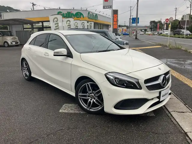 メルセデス・ベンツ Ａ１８０ AMG スタイル 広島県 2018(平30)年 5.5万km カルサイトホワイト 純正ナビ・フルセグTV/バックカメラ/ハーフレザーシート/シートヒーター/LEDオートライト/パドルシフト/レーダークルーズコントロール/アクティブブレーキアシスト/アテンションアシスト/ブラインドスポットアシスト/レーンキープアシスト/コーナーセンサー/キーレスゴー