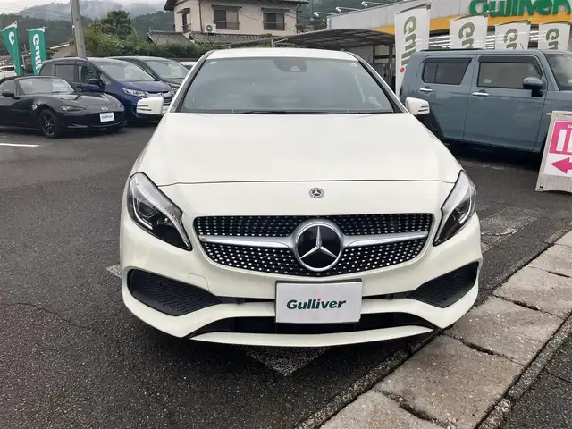 メルセデス・ベンツ Ａ１８０ AMG スタイル 広島県 2018(平30)年 5.5万km カルサイトホワイト 純正ナビ・フルセグTV/バックカメラ/ハーフレザーシート/シートヒーター/LEDオートライト/パドルシフト/レーダークルーズコントロール/アクティブブレーキアシスト/アテンションアシスト/ブラインドスポットアシスト/レーンキープアシスト/コーナーセンサー/キーレスゴー