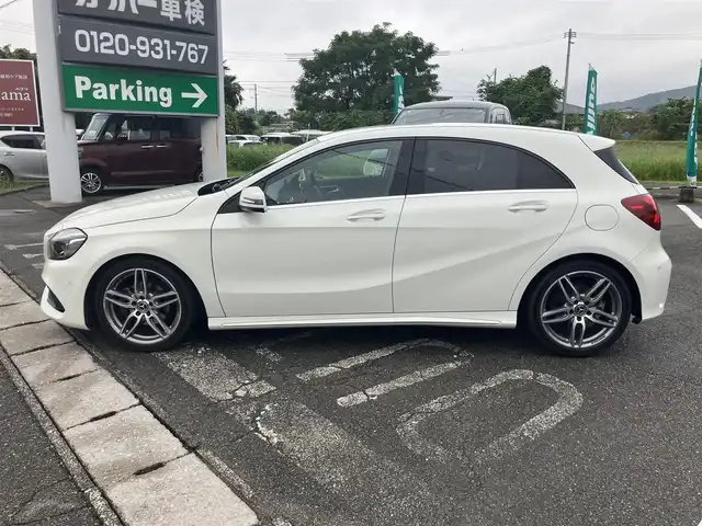 メルセデス・ベンツ Ａ１８０ AMG スタイル 広島県 2018(平30)年 5.5万km カルサイトホワイト 純正ナビ・フルセグTV/バックカメラ/ハーフレザーシート/シートヒーター/LEDオートライト/パドルシフト/レーダークルーズコントロール/アクティブブレーキアシスト/アテンションアシスト/ブラインドスポットアシスト/レーンキープアシスト/コーナーセンサー/キーレスゴー