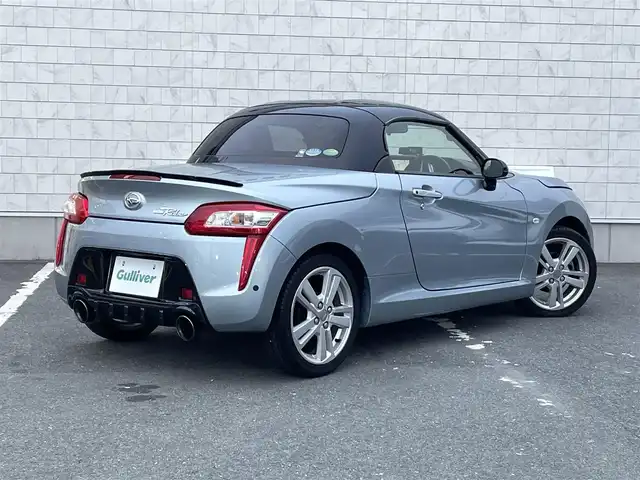 ダイハツ コペン ローブ 愛知県 2014(平26)年 5.2万km リキッドシルバーM D-SPORTタワーバー＆スポーツマフラー/・純正ダイアトーンメモリーナビ/・フルセグテレビ/・CD/DVD/Blu-ray再生機能/・ミュージックサーバー（SD録音機能）/・ETC/・バックカメラ/・シートカバー（コペンロゴあり）/・シートヒーター（運転席・助手席）/・純正フロアマット/・純正１６インチアルミホイール/●D-SPORTスポーツマフラー/●D-SPORTストラットタワーバー/●PIVOT ３DRIVEスロットルコントローラー/●GR-SPORT用サスペンション/・純正LEDヘッドライト/・純正オプションオートライト/・コーナーセンサー/・スマートキー/・オートエアコン