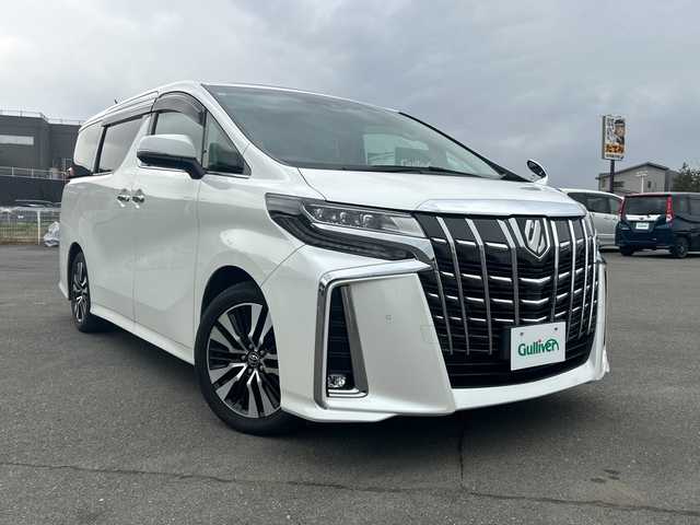 トヨタ アルファード S Cパッケージ 山梨県 2018(平30)年 5.3万km ホワイトパールクリスタルシャイン 純正１０インチナビ　/サンルーフ　/レザーシート　/バックモニター　/純正１２インチフリップダウンモニター　/シートヒーター　/ベンチレーション　/トヨタセーフティセンス/レーダークルーズコントロール　/３眼ＬＥＤライト　/ＥＴＣ　/純正フロアマット/アンビエントライト