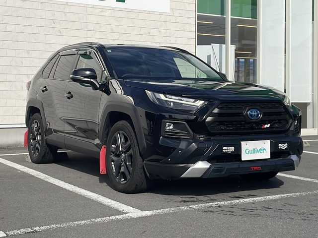 トヨタ ＲＡＶ４ ハイブリッド アドベンチャー 静岡県 2023(令5)年 3.8万km アティチュードブラックマイカ /ワンオーナー//10.5インチナビ/地デジTV//Bluetooth//バック/全方位カメラ//サンルーフ//TRDフロントロアガーニッシュ//純正19インチAW//セーフティセンス//レーダークルーズコントロール//ブラインドスポットモニター//デジタルインナーミラー//パワーバックドア//スマートキー//2.0ETC//保証書//取説