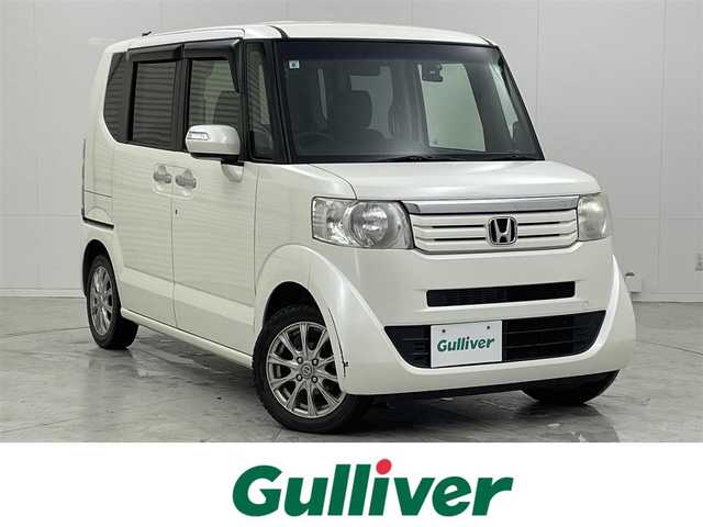 ホンダ Ｎ ＢＯＸ G SSパッケージ 茨城県 2013(平25)年 9.9万km プレミアムホワイトパール ワンオーナー/SDナビ　AVIC-MRZ007/プッシュスタート/両側パワースライドドア/社外14インチアルミホイール/電格ミラー/スペアキー/横滑り防止装置/ステアリングリモコン