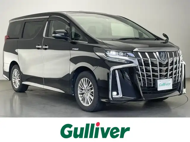 トヨタ アルファードハイブリット SR 愛知県 2018(平30)年 4.5万km ブラック 純正１０型ナビ　フルセグＴＶ　Ｂｌｕｅｔｏｏｔｈ　ツインムーンルーフ　前後カメラ　ミラー型前後ドラレコ　ＥＴＣ２．０　セーフティセンス　衝突軽減　追従クルコン　黒革　シートヒーター　ＬＥＤライト　禁煙