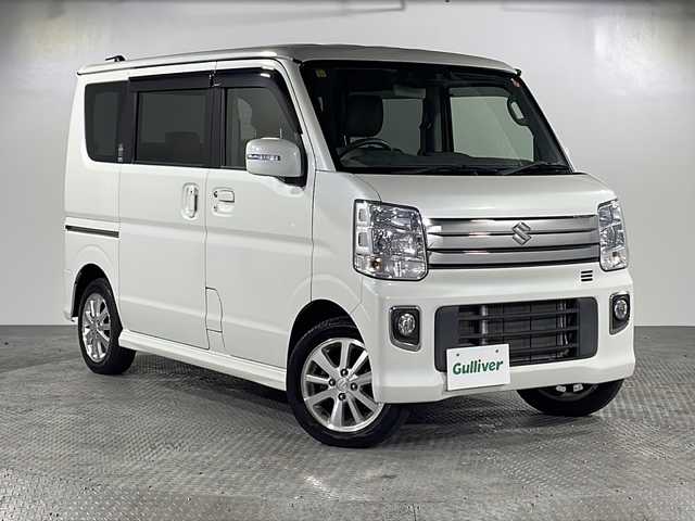 スズキ エブリィ ワゴン PZターボ スペシャル 沖縄県 2020(令2)年 1.2万km パールホワイト 禁煙車/純正ナビ/・Ｂｌｕｅｔｏｏｔｈ／ＣＤ／ＤＶＤ／フルセグＴＶ/バックカメラ/ステアリングリモコン/両側パワースライド/オートステップ/純正ドアバイザー/横滑り防止装置/衝突被害軽減システム/スマートキー/スペアキー1本/保証書/取扱説明書/記録簿