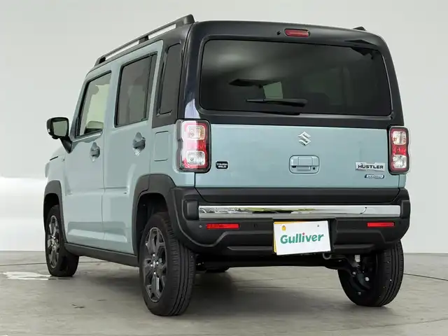 スズキ ハスラー タフワイルド 愛知県 2024(令6)年 0.5万km オフブルーメタリック/ブラック 2トーン スズキセーフティーサポート/レーダークルーズコントロール/純正9インチナビ/・フルセグTV/・Bluetooth/・Applecarplay/・CD/DVD/全方位カメラ/シートヒーター（D/N）/革巻きステアリング/ステアリングリモコン/LEDヘッドライト/フォグランプ