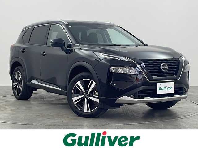 日産 エクストレイル G e－4ORCE 群馬県 2025(令7)年 0.2万km ダイヤモンドブラック ニッサンコネクトナビ/前方ドライブレコーダー/全席シートヒーター/パーキングアシスト/プロパイロット/Bluetooth/USB端子/ワイヤレス充電/LEDヘッドライト/アラウンドビューモニター/メモリ付パワーシート/電動リアゲート/デジタルインナーミラー/純正フロアマット/純正AW
