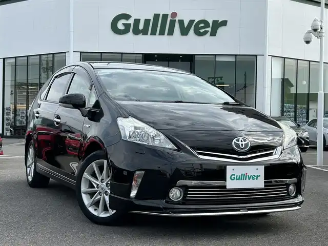 トヨタ プリウス α G ツーリングセレ スカイライトP 長崎県 2011(平23)年 4.8万km ブラック 〇パノラマルーフ/〇純正ナビ/〇フルセグTV/〇バックモニター/〇ビルトインETC/〇ドライブレコーダー/〇クルーズコントロール/〇SRSエアバッグ/〇LEDヘッドランプ/〇オートライト/〇革巻きステアリングホイール/〇ステアリングスイッチ/〇レザー調シートカバー付/〇シートバックポケット/シートリフター/〇純正17インチアルミホイール/〇モデリスタフロントスポイラー/〇スマートエントリー/スタートシステム/〇スペアキー/〇禁煙車