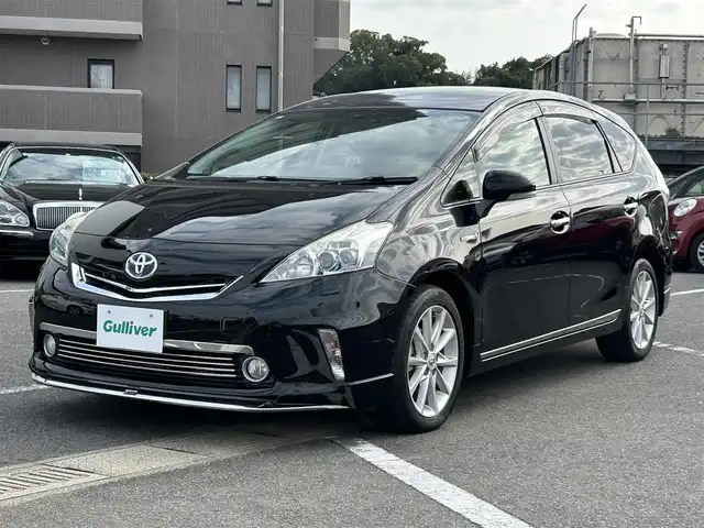 トヨタ プリウス α G ツーリングセレ スカイライトP 長崎県 2011(平23)年 4.8万km ブラック 〇パノラマルーフ/〇純正ナビ/〇フルセグTV/〇バックモニター/〇ビルトインETC/〇ドライブレコーダー/〇クルーズコントロール/〇SRSエアバッグ/〇LEDヘッドランプ/〇オートライト/〇革巻きステアリングホイール/〇ステアリングスイッチ/〇レザー調シートカバー付/〇シートバックポケット/シートリフター/〇純正17インチアルミホイール/〇モデリスタフロントスポイラー/〇スマートエントリー/スタートシステム/〇スペアキー/〇禁煙車