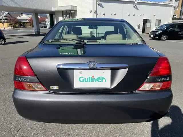 トヨタ マークⅡ グランデ G 静岡県 2001(平13)年 6.6万km ダークグレーマイカM 純正DVDメーカーナビ/純正16インチアルミホイール/レザーシート/前席パワーシート/ウッドコンビハンドル/HIDヘッドライト/キーレス/新車時保証書/取扱説明書