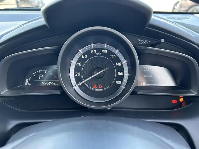 マツダ デミオ XD 群馬県 2016(平28)年 4.3万km ディープクリスタルブルーマイカ 純正SDナビ/（Bluetooth/SD/USB/AM/FM）/バックカメラ/クルーズコントロール/前進時スマートシティブレーキサポート/前進時AT誤発進抑制制御/プッシュスタート/シートヒーター/ステアリングリモコン/アイドリングストップ/ETC/社外サスペンション/社外16インチアルミホイール/保証書/取扱説明書