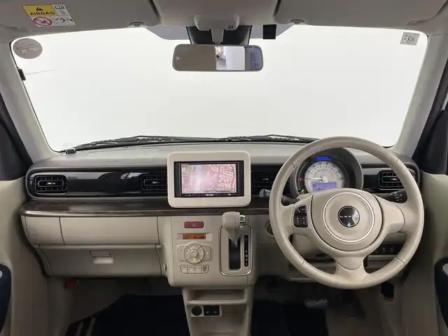 スズキ ラパン モード 大分県 2019(令1)年 2.8万km ピュアホワイトP 衝突軽減ブレーキ/社外HDDナビゲーション/・ワンセグTV/CD/DVD/横滑り防止装置/コーナーセンサー/シートヒーター/キセノンライト/ETC/アイドリングストップ/プッシュスタート/スマートキー/純正HIDヘッドライト/純正フロアマット