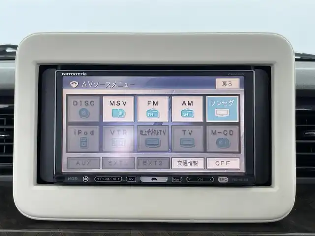 スズキ ラパン モード 大分県 2019(令1)年 2.8万km ピュアホワイトP 衝突軽減ブレーキ/社外HDDナビゲーション/・ワンセグTV/CD/DVD/横滑り防止装置/コーナーセンサー/シートヒーター/キセノンライト/ETC/アイドリングストップ/プッシュスタート/スマートキー/純正HIDヘッドライト/純正フロアマット