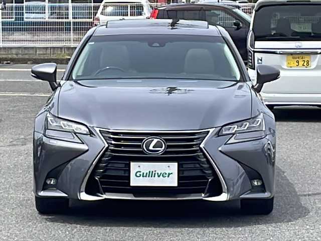 レクサス ＧＳ 300h バージョンL 愛知県 2015(平27)年 7.2万km マーキュリーグレーマイカ /ナビ/フルセグTV/BT/CD/DVD//マークレビンソン(プレミアムサウンドシステム)//ビルトインETC2.0//三眼フルLEDライト/オートライト/オートハイビーム//LEDフォグランプ/ヘッドライトウォッシャー//ヘッドアップディスプレイ//ムーンルーフ(チルド＆スライド式)//ベージュ本革シート/シートヒーター/シートベンチレーター//クリアランスソナー//パワーシート/メモリーシート//PCS/ACC/LKA/BSM//コンビステア/ステアスイッチ/パドルS/ステアヒーター//AC100V電源//純正18インチAW//純正フロアマット//純正ドアバイザー//スペアキー(カード＋スマートキー)//取扱説明書