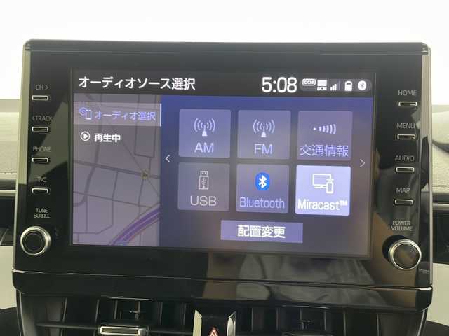 トヨタ カローラツーリング ハイブリッド ダブルバイビー 三重県 2019(令1)年 7.2万km ホワイトパールクリスタルシャイン 禁煙車/純正9インチナビ/（Bluetooth・MiraCast）/バックカメラ/トヨタセーフティセンス/・プリクラッシュセーフティ/・オートマチックハイビーム/・レーントレーシングアシスト/・ロードサインアシスト/・レーダークルーズコントロール/社外フルエアロ/電子パーキング/ブラインドスポットモニター/前席シートヒーター/ステアリングススイッチ/ビルトインETC2.0                                              /スペアタイヤ
