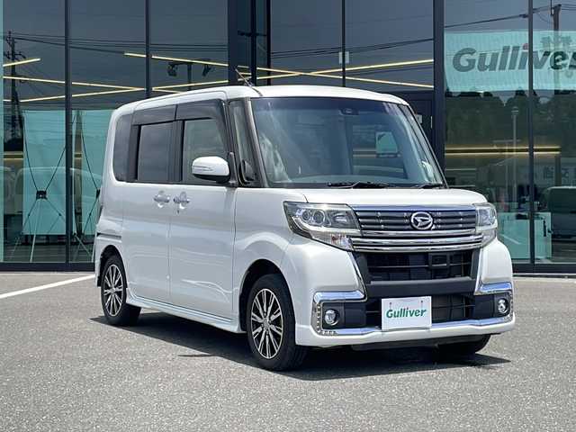 ダイハツ タント カスタム X トップED SA 兵庫県 2016(平28)年 4.5万km パールホワイトⅢ ABS/ETC/オートライト/AAC/純正オーディオ/電動格納ミラー/片側パワースライドドア/パワーウィンドウ/プッシュスタートボタン/盗難防止装置/衝突被害軽減システム/横滑り防止装置/ダブルエアバック/純正アルミホイール/ドアバイザー