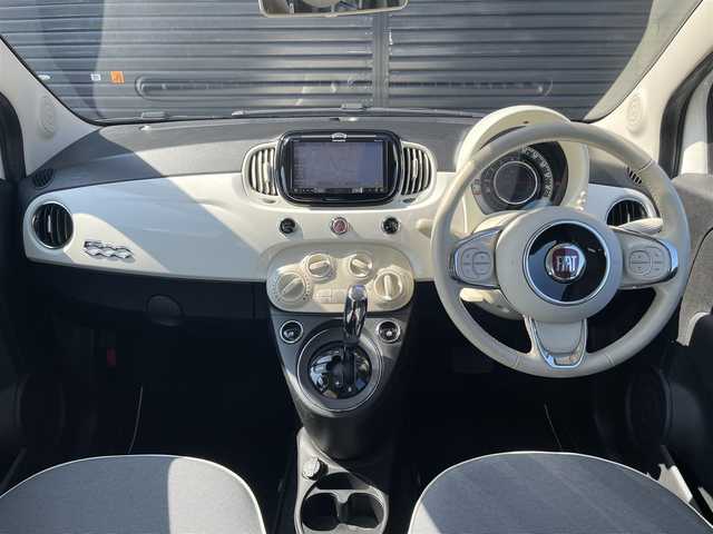 フィアット ５００ ツインエア ポップ 三重県 2018(平30)年 5.2万km ボサノバホワイト 社外2DINナビ/Bluetooth接続/フルセグTV/CD/DVD再生可能/ETC車載器/ステアリングスイッチ/革巻きステアリング/ECOモード/純正フロアマット/フォグライト/ツイータースピーカー