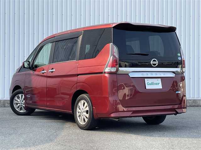 日産 セレナ G 福岡県 2016(平28)年 3.4万km マルーンレッド プロパイロット/フリップダウンモニター/全周囲カメラ/純正９インチナビ（ＭＭ５１６Ｄ－Ｌ）/衝突軽減/両側パワースライドドア/ＬＤＷ/デジタルインナーミラー/ＬＥＤオートライト/ビルトインETC/パーキングアシスト/純正ＡＷ/電動パーキング/ブレーキホールド/シートバックテーブル/ロールサンシェード/スマートキー/プッシュスタート