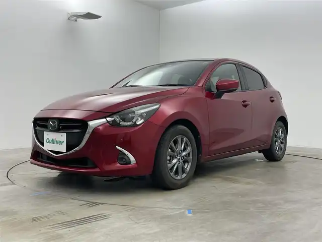 マツダ デミオ 15Sツーリング 岡山県 2018(平30)年 4.2万km ソウルレッドクリスタルM 純正ナビ/・FM/AM/Bluetooth/フルセグ/CD/DVD/360°カメラ/シートヒーター/ETC/衝突軽減ブレーキ/レーンキープアシスト/レーダークルーズコントロール/コーナーセンサー/BSM/MTモード付シフト/LEDヘッドライト/フォグライト/純正15インチアルミ/純正フロアマット