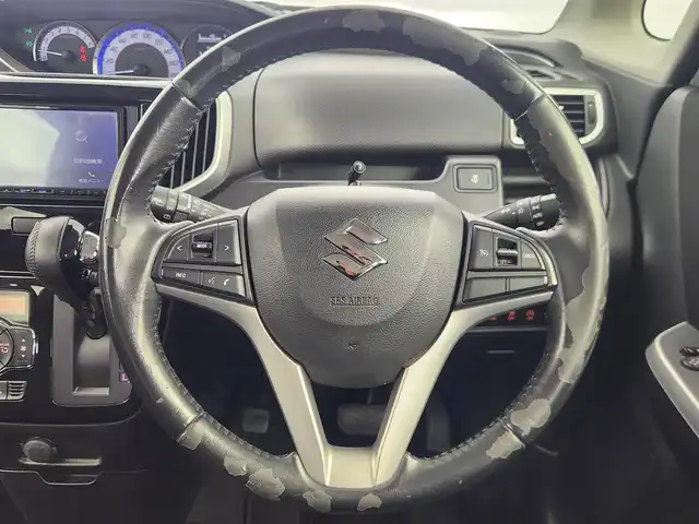 スズキ ソリオ バンディット HV MV 愛知県 2017(平29)年 5.3万km ピュアホワイトP デュアルカメラブレーキサポート/車線逸脱警報/アイドリングストップ/電動格納ミラー/オートエアコン/ETC/パワースライドドア/SDナビ（MDV-D504BT）/フルセグTV/CD/DVD/Bluetooth/ウォークスルー/サンシェード/フォグランプ/ツイーター/ウィンカーミラー/フロアマット