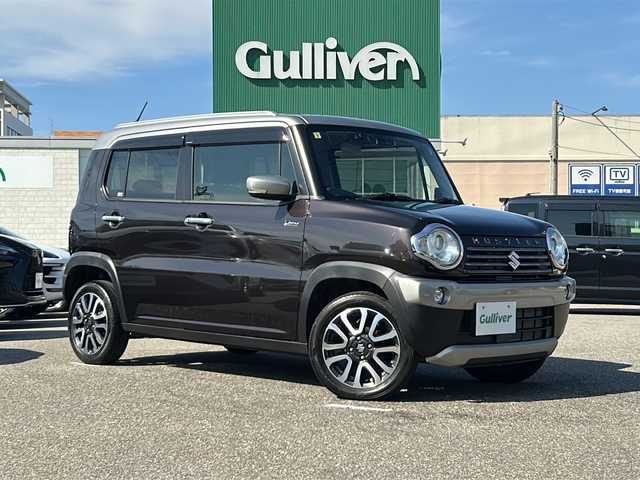 スズキ ハスラー Jスタイル Ⅲ 石川県 2018(平30)年 7.6万km アーバンブラウンパールメタリック/スチールシルバー2トーン 4WD/ルーフレール/ハーフレザーシート/シートヒーター（D+N席）/プッシュスタート/スマートキー/キセノンヘッドライト/レーンキープアシスト/盗難防止装置/横滑り防止装置