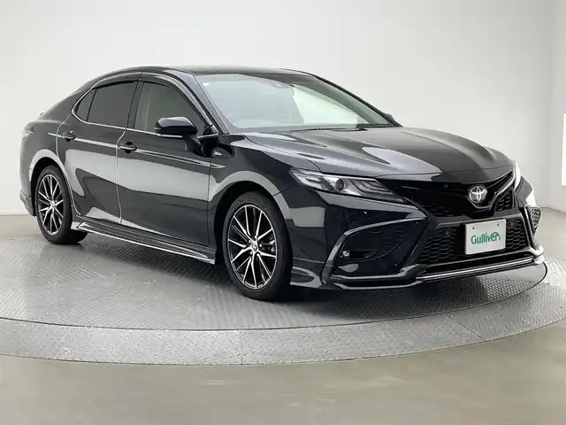 トヨタ カムリ WSレザーパッケージ 兵庫県 2021(令3)年 1.7万km アティチュードブラックマイカ 純正ディスプレーオーディオ/フルセグ CD DVD BT USB/GRスポーツエアロ/TRDマフラー/レーダークルーズコントロール/プリクラッシュセーフティー/BSM/LDA/クリアランスソナー/バックカメラ/ドライブレコーダー/レザーシート/シートヒーター/パワーシート/LEDヘッドライト/オートライト/オートハイビーム/LEDフォグライト/ビルトインETC2.0/スマートキー
