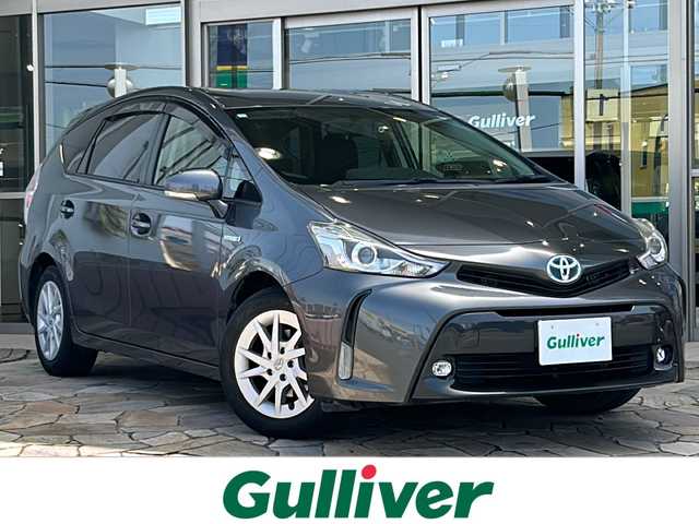 トヨタ プリウス α G 静岡県 2014(平26)年 12.1万km グレーメタリック 純正ナビ/・バックモニター/・Bluetooth/・TV/・SD/・CD/主要装備/・プッシュスタート/・ETC車載器/・前後ドライブレコーダー/・クルーズコントロール/・LEDヘッドライト/・オートライト/・ドアバイザー/・社外フロアマット/・運転席パワーシート/・スマートキー