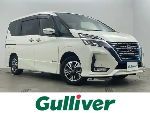 日産 セレナ e－パワー ハイウェイスター V 岡山県 2021(令3)年 4万km ブリリアントホワイトパール 純正10インチナビ/・FM/AM/Bluetooth/フルセグ/CD/DVD/セーフティパックA/・インテリジェントアラウンドビューモニター/プロパイロット/インテリジェントエマージェンシーブレーキ/コーナーセンサー/BSM/踏み間違い衝突防止アシスト/車線逸脱防止支援システム/両側パワースライドドア/ドライブレコーダー/2.0ETC/純正15インチアルミホイール/純正フロアマット/USB入力端子
