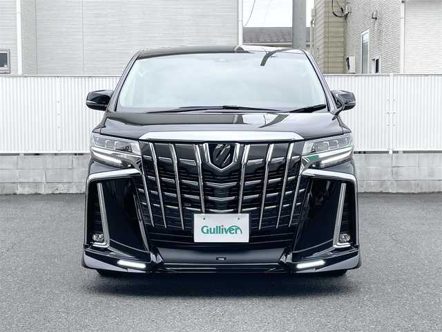 トヨタ アルファード S Cパッケージ 栃木県 2021(令3)年 0.4万km ブラック ワンオーナー/TRDエアロ/デジタルインナーミラー/純正ディスプレイオーディオ/純正フリップダウンモニター/フルセグTV・DVD再生/バックカメラ/BSM/レザーシート・パワーシート/シートヒーター・エアーシート/3眼LEDヘッドライト/両側パワースライドドア/パワーバックドア/レーダークルーズコントロール/ビルトインETC2.0/ドライブレコーダー前後/スマートキー/取扱説明書/保証書/スペアキー１