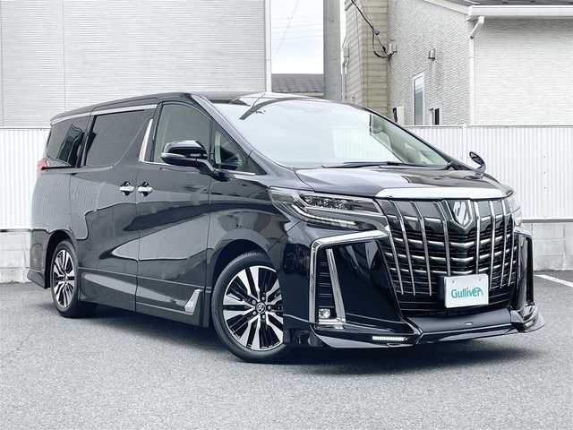トヨタ アルファード S Cパッケージ 栃木県 2021(令3)年 0.4万km ブラック ワンオーナー/TRDエアロ/デジタルインナーミラー/純正ディスプレイオーディオ/純正フリップダウンモニター/フルセグTV・DVD再生/バックカメラ/BSM/レザーシート・パワーシート/シートヒーター・エアーシート/3眼LEDヘッドライト/両側パワースライドドア/パワーバックドア/レーダークルーズコントロール/ビルトインETC2.0/ドライブレコーダー前後/スマートキー/取扱説明書/保証書/スペアキー１
