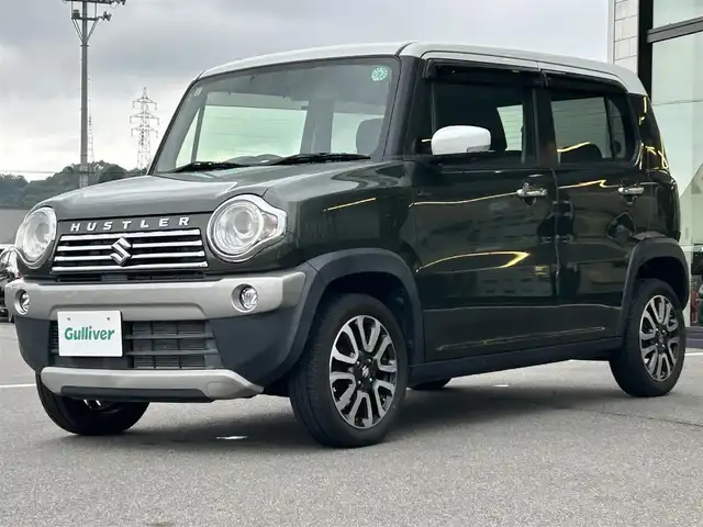 スズキ ハスラー Jスタイル Ⅱ 愛媛県 2017(平29)年 2.7万km クールカーキパールメタリック/ホワイト2トーンルーフ 純正7型ナビ/アイドリングストップ/前席シートヒーター/衝突被害軽減装置/車線逸脱防止装置/ヒートミラー/電格ミラー/純正ドアバイザー/オートライト/純正フロアマット/ETC/シガーソケット/ISOFIX/テレビキャンセラー/ステアリングリモコン/現状サマー(純正AW）(165/60/R15)/BRIDGESTONE NEWNO