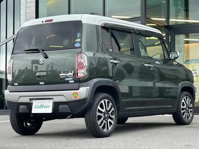 スズキ ハスラー Jスタイル Ⅱ 愛媛県 2017(平29)年 2.7万km クールカーキパールメタリック/ホワイト2トーンルーフ 純正7型ナビ/アイドリングストップ/前席シートヒーター/衝突被害軽減装置/車線逸脱防止装置/ヒートミラー/電格ミラー/純正ドアバイザー/オートライト/純正フロアマット/ETC/シガーソケット/ISOFIX/テレビキャンセラー/ステアリングリモコン/現状サマー(純正AW）(165/60/R15)/BRIDGESTONE NEWNO