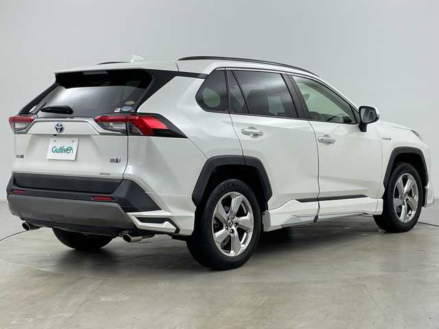 トヨタ ＲＡＶ４ ハイブリットG 道央・札幌 2019(平31)年 3.3万km ホワイトパールクリスタルシャイン ・ワンオーナー/・4WD/・モデリスタフルエアロ/・純正ナビ&CD&DVD&SD&BT&TV/・バックカメラ/・パワーバックドア/・トヨタセーフティセンス/・レーダークルーズコントロール/・ブラインドスポットモニター/・レザーシート/・運転席メモリー機能付きパワーシート/・前席シートヒーター/・ステアリングヒーター/・ビルトインETC/・社外ミラー型ドライブレコーダー/・LEDヘッドライト/・純正18インチAW