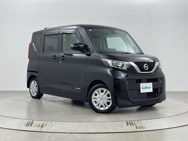 日産 ルークス X 埼玉県 2021(令3)年 3.2万km ブラック 純正ナビ/アラウンドビューモニター/フルセグテレビ/衝突被害軽減ブレーキ/クリアランスソナー/サーキュレーター/プッシュスタート/ドライブレコーダー/ビルトインETC/片側パワースライドドア