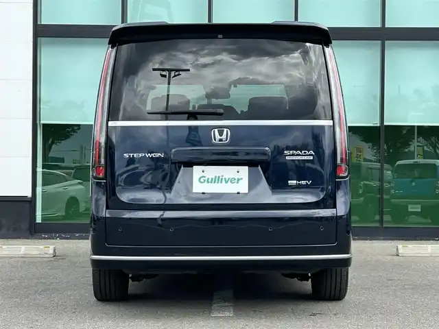 ホンダ ステップワゴン スパーダ eHEV プレミアムライン 和歌山県 2023(令5)年 3.7万km ミッドナイトブルービームM 純正ナビ/フルセグTV/(AM/FM/CD/DVD/USB/Bluetooth)/全方位カメラ/衝突軽減ブレーキ/横滑り防止機能/レーダークルコン/コーナーセンサー/減速セレクター/両側パワースライドドア/シートヒーター/LEDヘッドライト/オートライト/オートマチックハイビーム/アダプティブドライビングビーム/パワーバックドア/2列目オットマン/純正AW